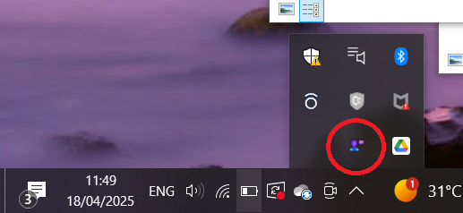 Taskbar icon